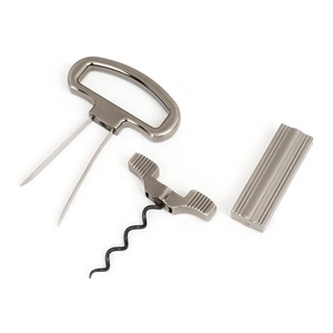 Sacacorchos de Vino Tinto Vintage de Envío Rápido, Destapador de Vino Metálico, Estuche de Aleación de Zinc Negro, Abridor de Botellas de Dos Puntas - Product Image 2