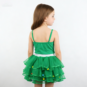 <span class=keywords><strong>Disfraz</strong></span> <span class=keywords><strong>de</strong></span> Navidad para niña: Falda tutú <span class=keywords><strong>de</strong></span> ballet con lazo <span class=keywords><strong>de</strong></span> poliéster, bola <span class=keywords><strong>de</strong></span> lana y tul, y diadema <span class=keywords><strong>de</strong></span> <span class=keywords><strong>árbol</strong></span> <span class=keywords><strong>de</strong></span> Navidad para fiesta y cosplay. - Product Image 1