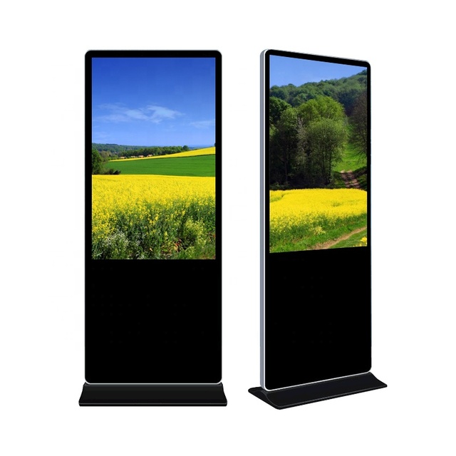 Floor Standing Advertising Video Display Kiosk 65 Inch LCD Advertising Display for Floor Advertising Screen