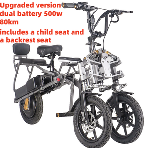 <span class=keywords><strong>Tricycle</strong></span> électrique <span class=keywords><strong>pliable</strong></span> à 3 roues, scooter, cadre intégré en alliage d'aluminium au lithium de 15,6 Ah, moteur de moyeu arrière, vélo pliant double - Product Image 6