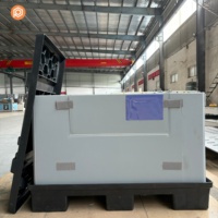 Boîte pliable personnalisée pour la logistique de retour, épaisseur des parois de 10 mm et 12 mm, fenêtres découpées selon un dessin, empilable