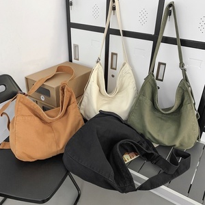 Bolsa de Hombro de Viaje con Logotipo Personalizado para Estudiantes Universitarios, Bolsa Cruzada de Gran Capacidad para Mujer, Bolsa de Lona Informal con Cierre - Product Image 1