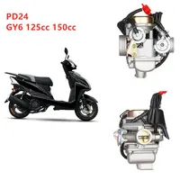 PD24J GY6 125cc 150cc 24mm 4 치기 스쿠터 발동기 달린 자전거 atv를 위한 기화기