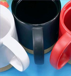 Mugs Matte Ceramic Coffee With Comfortable Handle Bottom Cork Pad <b>Large</b> <b>Tea</b> <b>Cups</b> for Soup Latte Mug Set Gift - Product Image 4