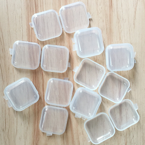 Mini Clear Plastic Small Box Jewelry Earplugs Storage Box Case Container Bead Makeup Transparent Organizer Gift boxes