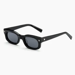 High Quality Glasses Custom High End Acetate High Quality Fashion Men Sunglasses Polarized Custom 2 Lines Logo Sun Glasses