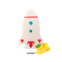 Fournisseur en gros bombe de bain au citron faite à la main fusée arc-en-ciel enfants bulle bio naturel vegan luxe pétillant 100% essentiel naturel
