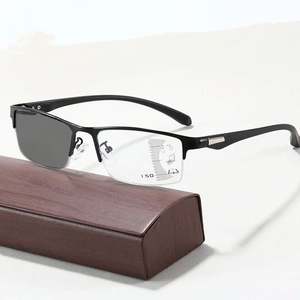 Gafas de Lectura Progresivas Multifocales Fotocromáticas con Protección Anti-luz Azul y Media Montura para Hombre, Venta al Por Mayor - Product Image 5