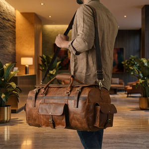 Bolsa Deportiva de Gran Capacidad, Estilo Vintage, 100% Poliéster, Impermeable, Resistente, Portátil, Ecológica, con Cierre de Cremallera, para Laptop, Gimnasio y Deportes, Venta al Por Mayor - Product Image 3