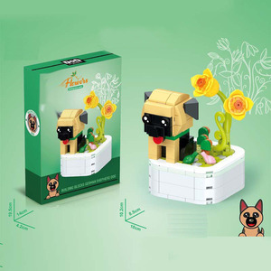 Blocos de Montar de Plástico ABS para Animais de Estimação, Modelo de Cachorro em Escala 1:1, Brinquedo de 40 Peças para Meninos e Meninas - Product Image 4