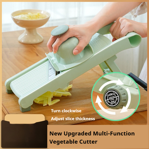 قطاعة فواكه يدوية للمطبخ ماندولين شاسيه بطاطس قابلة للتعديل من البلاستيك - Product Image 3
