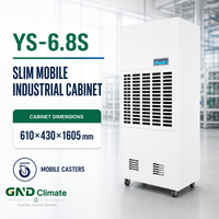 Nouveau déshumidificateur industriel électrique grande capacité YS-6.8S avec minuterie 24h, drainage direct par tuyau, conception mobile