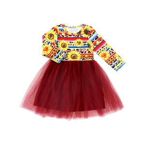 Belle Lapin Imprimé Jeunes Filles Robes Enfants Frock Conceptions Fille Pâques Glands Pari Robe Pour Bébé Enfants Fille Robe - Product Image 4