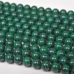 Usine Naturel 6mm 8mm 10mm <span class=keywords><strong>Malachite</strong></span> Pierre Perle Haute Qualité Perles Rondes Gemme Perles En Vrac pour Bracelet Collier Fabrication - Product Image 4