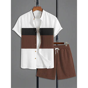 <span class=keywords><strong>Conjunto</strong></span> de camisa de vacaciones Hawaiana para <span class=keywords><strong>hombre</strong></span> de sublimación con diseños de impresión únicos pedidos mixtos aceptados Proveedor Dropshipping - Product Image 2