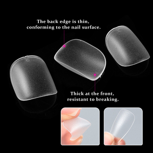 Short Squoval Full Cover Press on <b>Nail</b> Tips Custom Design Manicure Tips for Women Salon - Product Image 3