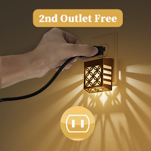 ZHILAI Mini <span class=keywords><strong>Luce</strong></span> Notturna LED in Plastica Moderna con Sensore di <span class=keywords><strong>Luce</strong></span>, Dimmerabile, Salvaspazio, <span class=keywords><strong>Luce</strong></span> Calda, Aiuto per il Sonno, per Camera da Letto e Bagno, CRI80 - Product Image 3