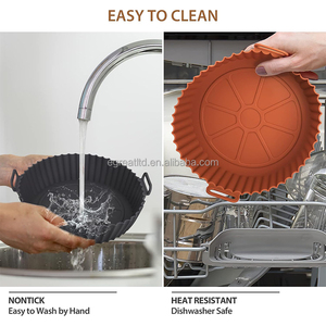 Personnalisation en usine, plusieurs tailles, 6 pièces, tapis en silicone pour friteuse à air, réutilisables, antiadhésifs - Product Image 6