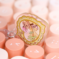 Capuchon anti-poussière personnalisé mignon motif dessin animé pour iPhone iPad, en acrylique, protection anti-poussière Type C, pendentif, breloque pour port de charge