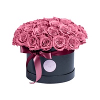 5 cylindres en papier d'emballage de luxe pour Rose, Logo personnalisé, cylindre en carton rigide avec boîte à fleurs en cadeau