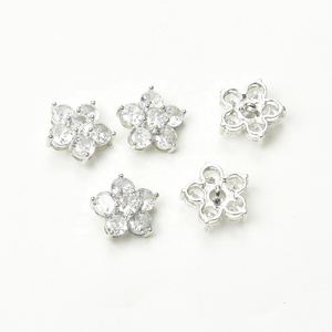 Di alta qualità di cristallo <span class=keywords><strong>rosso</strong></span> zircone fiore a forma di fiocco con bottone strass Applique cucire su abiti da sposa scarpe accessori - Product Image 5