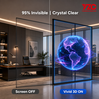 Maßgefertigter P3.9 Holographischer Transparenter Bildschirm Unsichtbares LED-Display-Panel Wasserdicht IP20 für Bühnenaufführungen