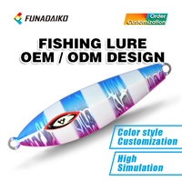 FUNADAIKO Jigman 100g 150g 200g 250g Leurre Artificiel Dur en Silicone pour Pêche en Mer, en Bateau, au Bar, pour Jigging