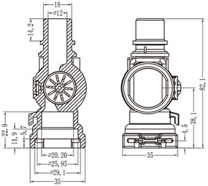Capteur de débit d'<span class=keywords><strong>eau</strong></span> pour chaudière à <span class=keywords><strong>gaz</strong></span> en plastique pour <span class=keywords><strong>Vaillant</strong></span> SAUNIER DUVAL, usage domestique - Product Image 5