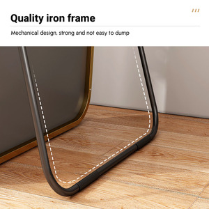 Espejo Arqueado de Cuerpo Entero con Marco Metálico, para Montaje en Pared o Suelo, HD, a Prueba de Explosiones, para Proyectos Comerciales y Hoteles, Venta al Por Mayor Personalizada - Product Image 4