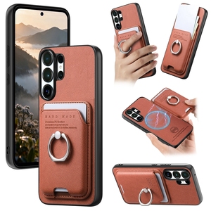 Funda Protectora con Anillo y Soporte para Samsung Galaxy S26 Ultra/S25FE/S24 <span class=keywords><strong>Plus</strong></span>/A37/A57, Carga Inalámbrica, Antigolpes, Tipo Cartera - Product Image 1