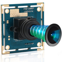 ELP full HD 1080P mini module de caméra usb Linux pilote libre grand angle 180 degrés 30fps 60fps 120fps