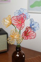 Fleurs artificielles en perles artistiques, fleurs artificielles pour la fête des mères, fleurs artificielles pour la décoration de café et de maison