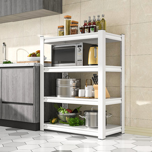 Estante Metálico de Cocina de 4 Niveles, Color Blanco, Marca Three Arrows, para Horno de Microondas - Product Image 4