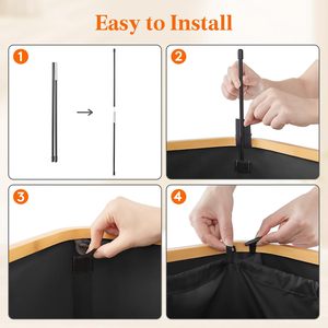 Contenedor de Recolección de Botellas de Gran Capacidad de 100L con Orificio, Bolsa para Botellas para Cocina o Almacén - Product Image 2