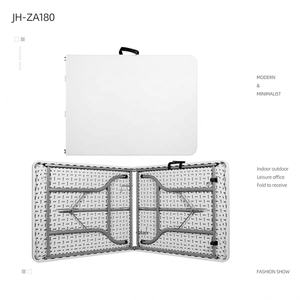 Table pliante <span class=keywords><strong>en</strong></span> plastique, 6 pieds de long, 8 pieds <span class=keywords><strong>En</strong></span> plastique table pliante - Product Image 3