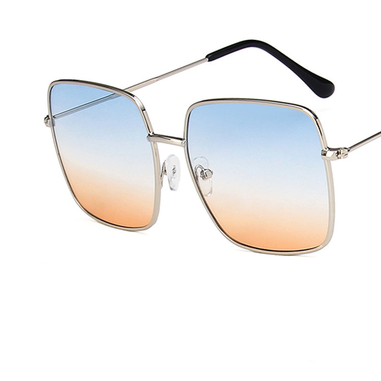 C5 Montatura argento lenti tè blu