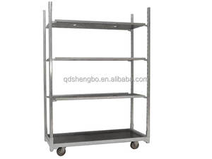 फूल परिवहन कार्ट नर्सरी ट्रॉली रोलिंग प्लांट रैक यूरो फूल कार्ट - Product Image 3
