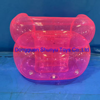Shunyu personnalisé Durable 0.8mm Transparent rose simple chaise de canapé gonflable pour la publicité gonflables en vente