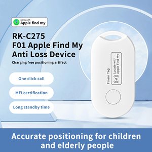 RK-C275 Anti-Perte Tag F01 Finder MFI Certifié IOS Système <span class=keywords><strong>iPhone</strong></span> Tracker WiFi Localisateur de Poche pour Animal de Compagnie <span class=keywords><strong>iPhone</strong></span> 'Find My' App - Product Image 3