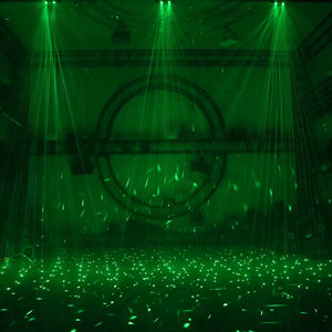 Luces de escenario LED de discoteca coloridas con control de sonido de música Patrón de haz de copo de nieve para equipos de fiesta y escenario - Product Image 1