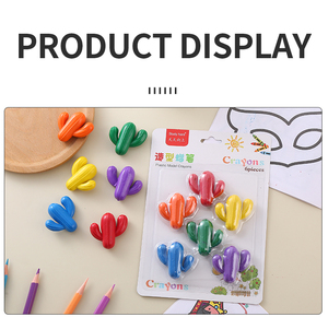 Lot de 6 crayons personnalisés en plastique en forme de <span class=keywords><strong>cactus</strong></span> pour enfants - Product Image 5