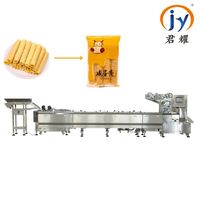 Machine d'emballage de coussins à rouleaux pour guimauves à haute efficacité, équipement d'emballage flow-pack