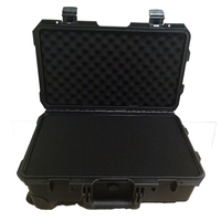 Valise de protection robuste OEM en PP avec roues, étanche IP67, antichoc, autocollant PVC personnalisé, mousse XPE/EPE