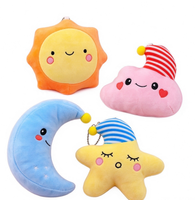 Porte-clés en peluche 3D mignon et de haute qualité, motif ciel, pour enfants, cadeau d'anniversaire, vente en gros