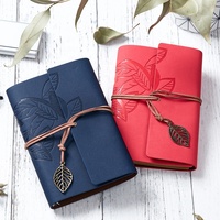 Classeur à spirale en cuir PU vintage A5/A6/A7 à feuilles mobiles planificateur de journal de voyageur pour étudiants compagnon d'école
