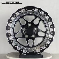 جنوط LSGZL مصنوعة بتقنية Beadlock مقاس 5x120، عجلات سيارات 15 و17 و18 و19 و20 بوصة للطرق الوعرة، 6x139.7 و5x114.3 لسيارات BMW وGTR ونيسان وبيلاك وموستانج GT