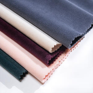 Composito ad alta elasticità simile al cotone con pelliccia sintetica di volpe argentata 100% tessuto felpa in poliestere - Product Image 4