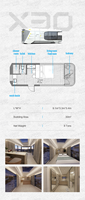 Capsule spatiale préfabriquée moderne et créative X30 |   Maisonnette Intelligente de Luxe pour Hôtels et Usage Résidentiel, Disponible en Tous Terrains