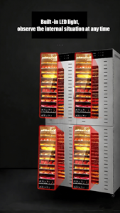 520L Large-capacity Multifunctional Electric <b>Dehydrator</b> <b>Machine</b> 96-layer 304 Stainless Steel Trays | Commercial Fruit Vegetables - Product Image 2