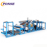 Machine de laminage par transfert de points de colle à base de solvant de 2800 mm pour tissu avec film